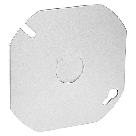 Southwire Octagon Cover Flat w/ 1/2" Knockout, 4", 50 Pak 54C6